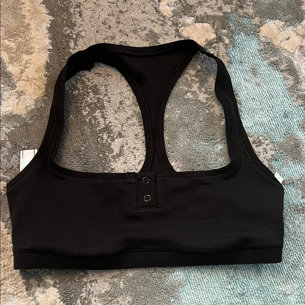 Black Racerback Dorm Bra - Picture 1 of 1